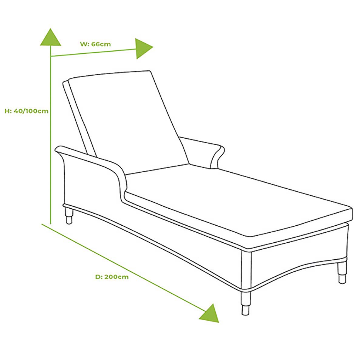 Heritage Lounger Heritage Weave Garden Furniture